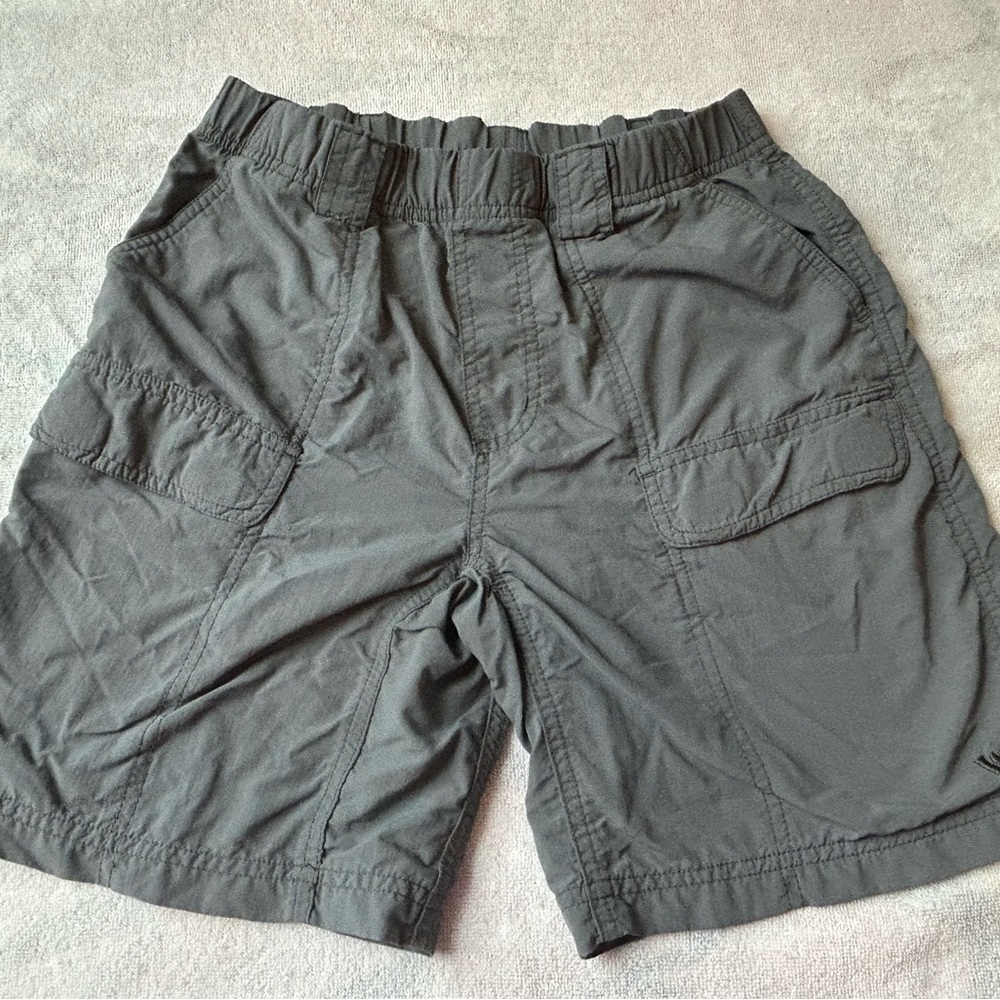 White Sierra Kids Gray Cargo Shorts